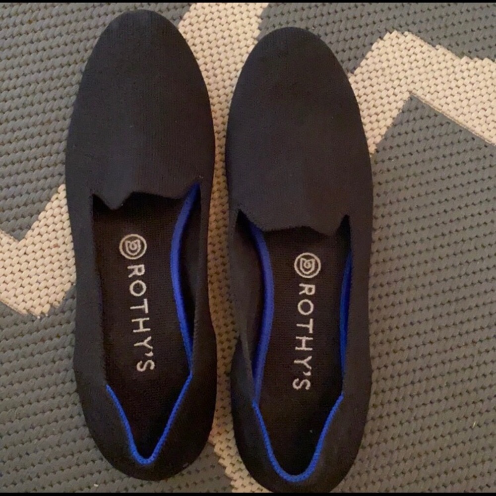 Rothy’s black loafers 9.5